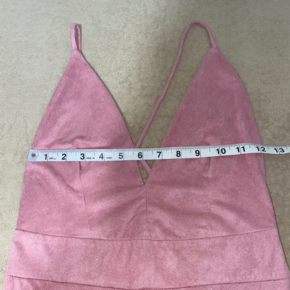 Tic:Toc Suede Jumpsuit 💗 - Picture 3 of 5